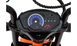 Motocykl elektryczny SUPERMOTO, pomarańczowy