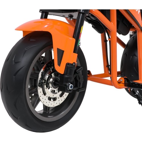 Motocykl elektryczny SUPERMOTO, pomarańczowy