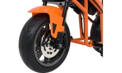Motocykl elektryczny SUPERMOTO, pomarańczowy