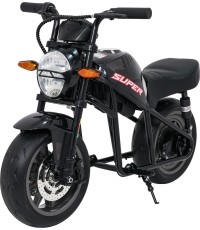 Motocykl elektryczny Supermoto, czarny
