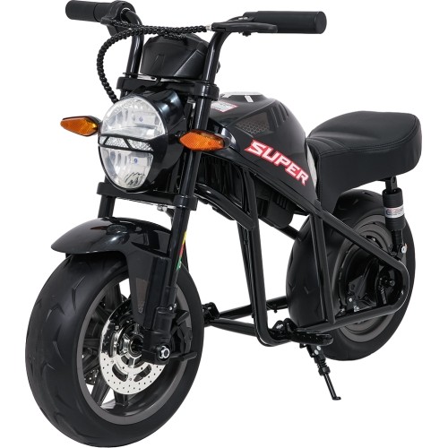 Motocykl elektryczny Supermoto, czarny
