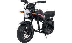 Motocykl elektryczny Supermoto, czarny
