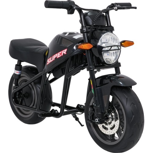 Motocykl elektryczny Supermoto, czarny
