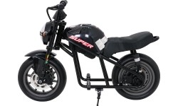 Motocykl elektryczny Supermoto, czarny
