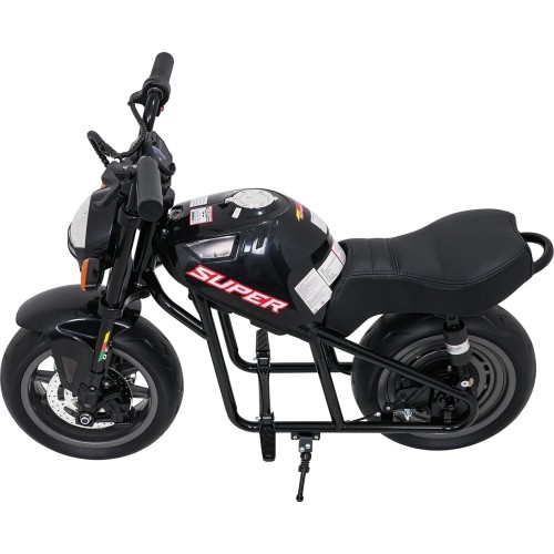 Motocykl elektryczny Supermoto, czarny