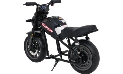 Motocykl elektryczny Supermoto, czarny