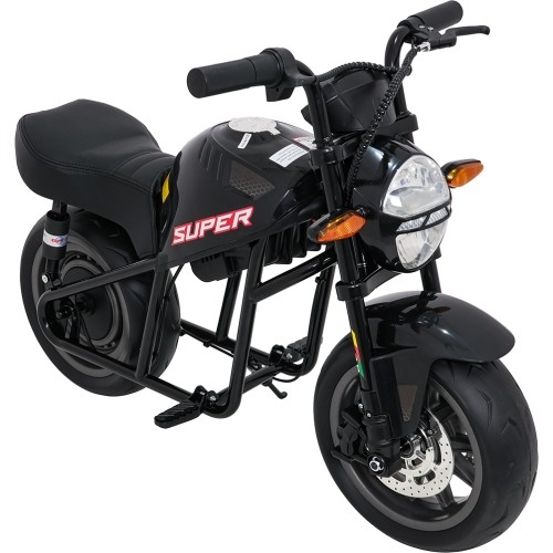 Motocykl elektryczny Supermoto, czarny