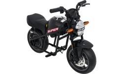 Motocykl elektryczny Supermoto, czarny