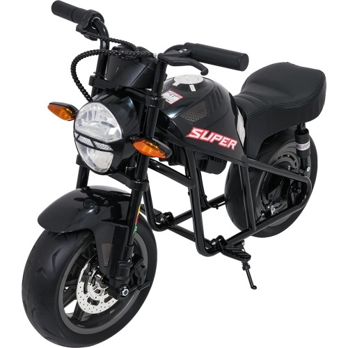 Motocykl elektryczny Supermoto, czarny
