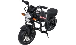 Motocykl elektryczny Supermoto, czarny