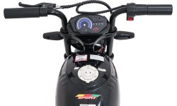 Motocykl elektryczny Supermoto, czarny