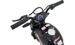 Motocykl elektryczny Supermoto, czarny