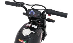 Motocykl elektryczny Supermoto, czarny