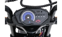 Motocykl elektryczny Supermoto, czarny