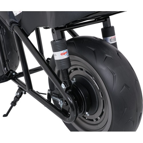 Motocykl elektryczny Supermoto, czarny