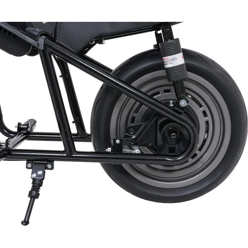 Motocykl elektryczny Supermoto, czarny