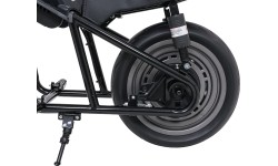 Motocykl elektryczny Supermoto, czarny