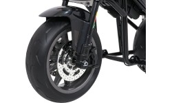 Motocykl elektryczny Supermoto, czarny