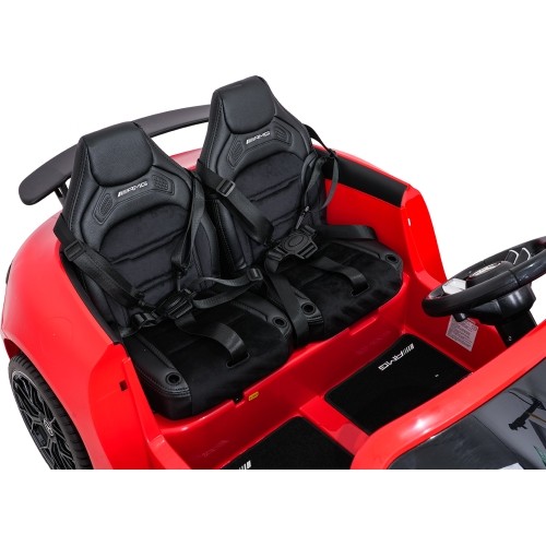 Pojazd elektryczny Mercedes Benz GT63 AMG, czerwony