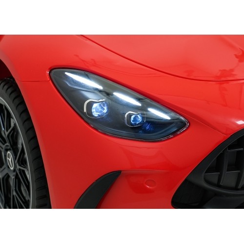 Pojazd elektryczny Mercedes Benz GT63 AMG, czerwony