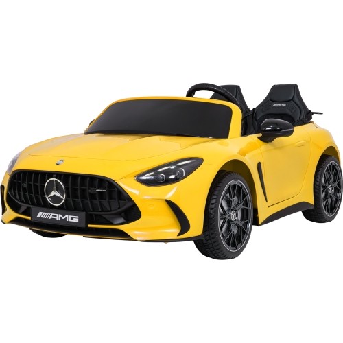Pojazd elektryczny Mercedes Benz GT63 AMG, żółty