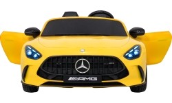 Pojazd elektryczny Mercedes Benz GT63 AMG, żółty