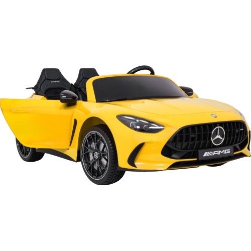 Pojazd elektryczny Mercedes Benz GT63 AMG, żółty
