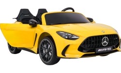 Pojazd elektryczny Mercedes Benz GT63 AMG, żółty