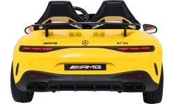 Pojazd elektryczny Mercedes Benz GT63 AMG, żółty