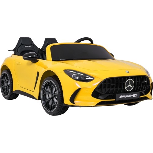 Pojazd elektryczny Mercedes Benz GT63 AMG, żółty