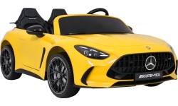 Pojazd elektryczny Mercedes Benz GT63 AMG, żółty