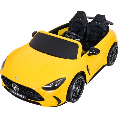 Pojazd elektryczny Mercedes Benz GT63 AMG, żółty