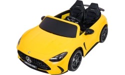 Pojazd elektryczny Mercedes Benz GT63 AMG, żółty