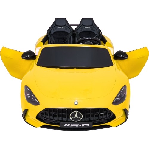 Pojazd elektryczny Mercedes Benz GT63 AMG, żółty