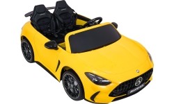 Pojazd elektryczny Mercedes Benz GT63 AMG, żółty
