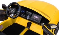Pojazd elektryczny Mercedes Benz GT63 AMG, żółty