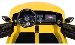 Pojazd elektryczny Mercedes Benz GT63 AMG, żółty