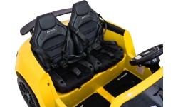 Pojazd elektryczny Mercedes Benz GT63 AMG, żółty