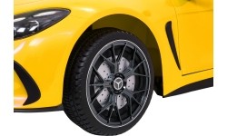 Pojazd elektryczny Mercedes Benz GT63 AMG, żółty