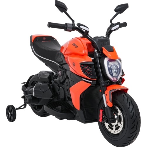 Pojazd elektryczny Ducati Diavel x Bentley, pomarańczowy