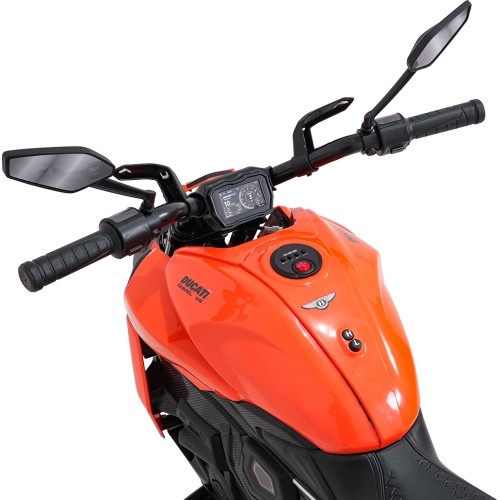 Pojazd elektryczny Ducati Diavel x Bentley, pomarańczowy