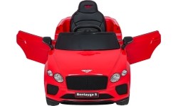Pojazd elektryczny Bentley Bentayga S, czerwony