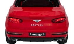 Pojazd elektryczny Bentley Bentayga S, czerwony