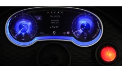 Pojazd elektryczny Bentley Bentayga S, czerwony