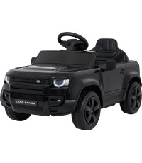 Samochód elektryczny dla dzieci Land Rover Defender, czarny
