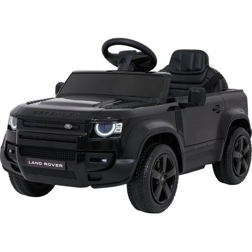 Samochód elektryczny dla dzieci Land Rover Defender, czarny