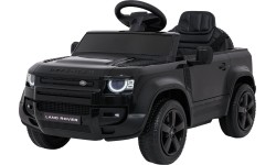 Samochód elektryczny dla dzieci Land Rover Defender, czarny