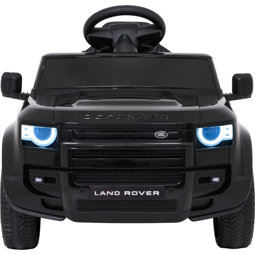Samochód elektryczny dla dzieci Land Rover Defender, czarny