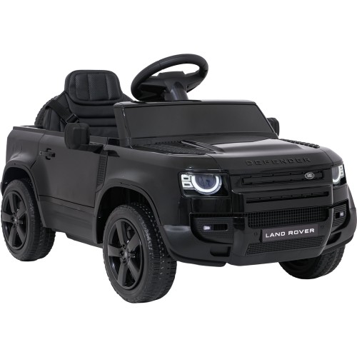 Samochód elektryczny dla dzieci Land Rover Defender, czarny