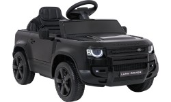 Samochód elektryczny dla dzieci Land Rover Defender, czarny